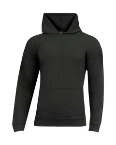A4 A4N3528 Black-Softek Long Sleeve Hooded T-Shirt Black