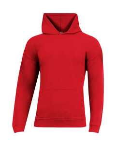 A4 A4N3528 Red-Softek Long Sleeve Hooded T-Shirt Red
