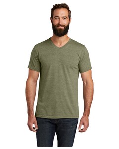 Allmade AL2014 Green-Unisex Organic Cotton Tri-Blend V-Neck T-Shirt Green