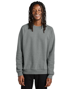 Allmade AL5004 Gray-Unisex Organic CVC Fleece Crewneck Sweatshirt Gray