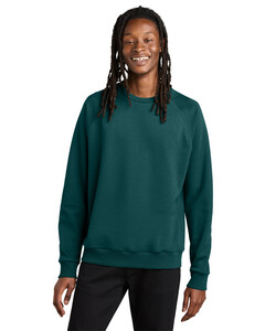 Allmade AL5004 Blue-Green-Unisex Organic CVC Fleece Crewneck Sweatshirt Blue-Green