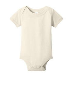 Bella + Canvas 100B Natural-Infant Jersey Short Sleeve One Piece Natural
