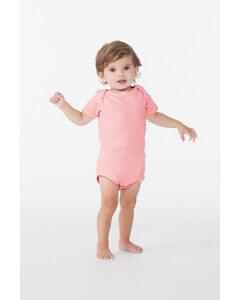 Bella + Canvas 100B Pink-Infant Jersey Short Sleeve One Piece Pink