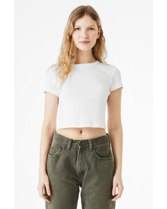 Bella + Canvas 1010 White-Women's Micro Rib Baby T-Shirt White