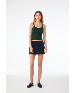Bella + Canvas 1012 Green-Women's Micro Rib Spaghetti Strap Tank Top Green