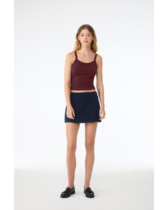 Bella + Canvas 1012 Maroon-Women's Micro Rib Spaghetti Strap Tank Top Maroon