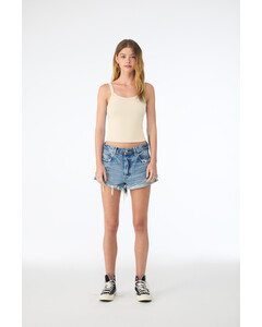 Bella + Canvas 1012 Natural-Women's Micro Rib Spaghetti Strap Tank Top Natural