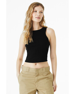 Bella + Canvas 1019 Black-Women's Micro Rib Racer Tank Top Black