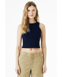 Bella + Canvas 1019 Navy-Women's Micro Rib Racer Tank Top Navy