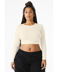 Bella + Canvas 1501 Natural-Women's Micro Rib Long Sleeve Baby T-Shirt Natural