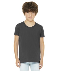 Youth Jersey Short Sleeve T-Shirt Gray Bella + Canvas 3001Y Gray