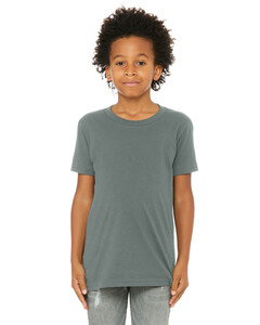 Bella + Canvas 3001Y Blue-Youth Jersey Short Sleeve T-Shirt Blue