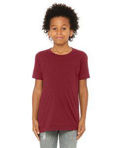 Bella + Canvas 3001Y Red-Youth Jersey Short Sleeve T-Shirt Red