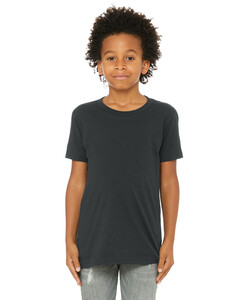 Bella + Canvas 3001Y Gray-Youth Jersey Short Sleeve T-Shirt Gray
