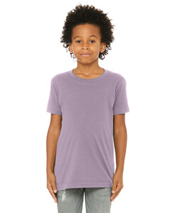 Bella + Canvas 3001Y Purple-Youth Jersey Short Sleeve T-Shirt Purple