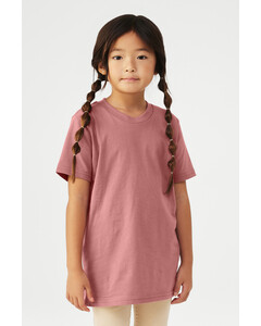 Bella + Canvas 3001Y Pink-Youth Jersey Short Sleeve T-Shirt Pink
