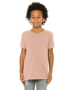 Bella + Canvas 3001Y Pink-Youth Jersey Short Sleeve T-Shirt Pink