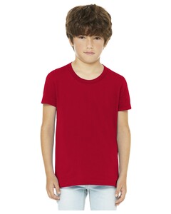 Youth Jersey Short Sleeve T-Shirt Red Bella + Canvas 3001Y Red