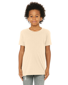 Bella + Canvas 3001Y Natural-Youth Jersey Short Sleeve T-Shirt Natural