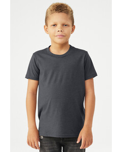 Bella + Canvas 3001YCVC Navy-Youth Heather CVC Tee Navy