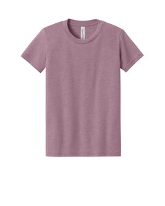 Bella + Canvas 3001YCVC Pink-Youth Heather CVC Tee Pink