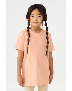 Bella + Canvas 3001YCVC Pink-Youth Heather CVC Tee Pink