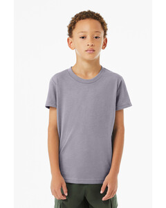 Bella + Canvas 3001YCVC Gray-Youth Heather CVC Tee Gray