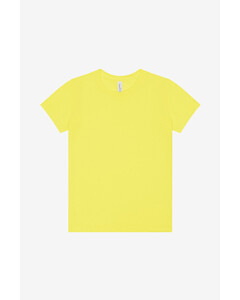Bella + Canvas 3001YCVC Yellow-Youth Heather CVC Tee Yellow