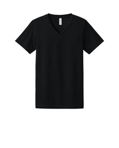 Bella + Canvas 3005CVC Black-Unisex Heather CVC V-Neck Tee Black