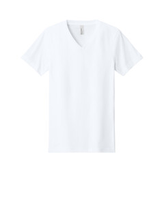 Bella + Canvas 3005CVC White-Unisex Heather CVC V-Neck Tee White