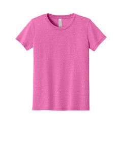 Bella + Canvas 3413Y Pink-Youth Triblend Short Sleeve T-Shirt Pink