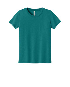Bella + Canvas 3413Y Blue-Green-Youth Triblend Short Sleeve T-Shirt Blue-Green