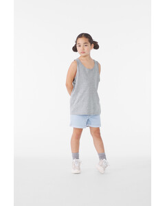 Bella + Canvas 3480YCVC Gray-Youth Heather CVC Tank Top Gray