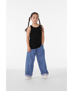 Bella + Canvas 3480YCVC Black-Youth Heather CVC Tank Top Black