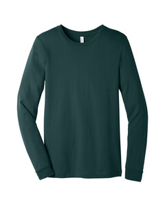 Bella + Canvas 3501 Blue-Green-Unisex Jersey Long Sleeve T-Shirt Blue-Green
