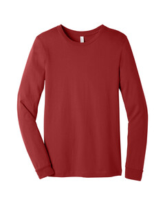 Bella + Canvas 3501 Red-Unisex Jersey Long Sleeve T-Shirt Red