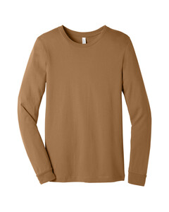 Bella + Canvas 3501 Brown-Unisex Jersey Long Sleeve T-Shirt Brown