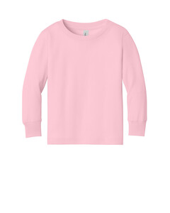 Bella + Canvas 3501T Pink-Toddler Jersey Long Sleeve T-Shirt Pink