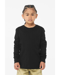 Bella + Canvas 3501Y Black-Youth Jersey Long Sleeve T-Shirt Black