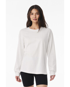 Bella + Canvas 3511 White-Unisex 6-Ounce Heavyweight Long Sleeve T-Shirt White