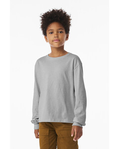 Bella + Canvas 3511Y Gray-Youth 6-Ounce Heavyweight Long Sleeve Tee Gray