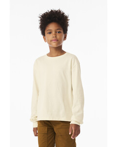Bella + Canvas 3511Y Natural-Youth 6-Ounce Heavyweight Long Sleeve Tee Natural