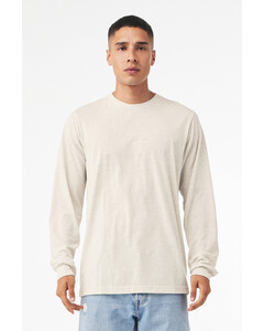 Bella + Canvas 3513 Natural-Unisex Triblend Long Sleeve T-shirt Natural