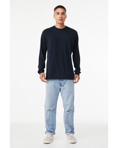 Bella + Canvas 3513 Navy-Unisex Triblend Long Sleeve T-shirt Navy