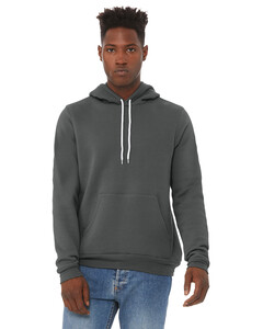 Bella + Canvas 3719 Gray-Unisex Sponge Fleece Pullover Hoodie Gray