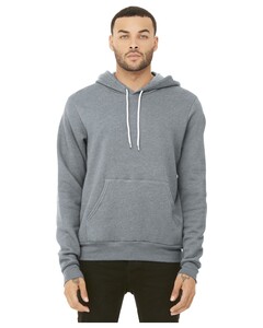 Unisex Sponge Fleece Pullover Hoodie Gray Bella + Canvas 3719 Gray
