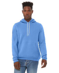 Bella + Canvas 3719 Blue-Unisex Sponge Fleece Pullover Hoodie Blue