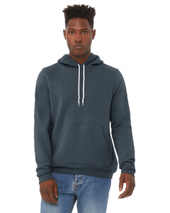 Bella + Canvas 3719 Gray-Unisex Sponge Fleece Pullover Hoodie Gray
