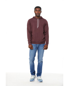 Bella + Canvas 3719 Maroon-Unisex Sponge Fleece Pullover Hoodie Maroon