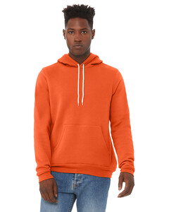 Bella + Canvas 3719 Orange-Unisex Sponge Fleece Pullover Hoodie Orange